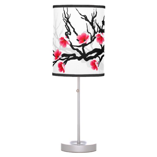 Japanese Blossom Branch Desk Lamps Zazzle