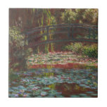 Japanese Bridge and Water Lilies by Claude Monet Ceramic Tiles