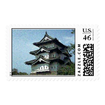 Japanese Castle Postage by Tsalagi56