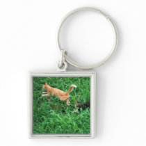 Japanese Cat 3 Keychain