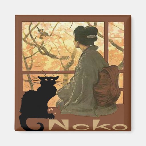 Japanese Cat Neko Refrigerator Magnets