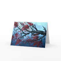 japanese cherry blossom flower tree  oriental art cards