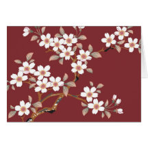 Japanese Cherry Blossoms Greeting Card