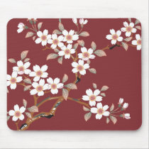 Japanese Cherry Blossoms Mouse Pads
