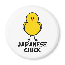 Japanese Chick magnets by chicktshirts8 Japanese Chick magnets