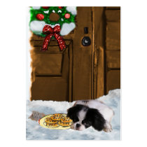 Japanese Chin Christmas Gifts Business Card Template