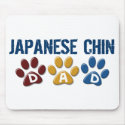 JAPANESE CHIN Dad Paw Print 1 mousepads