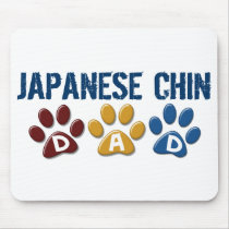 JAPANESE CHIN Dad Paw Print 1 mousepads