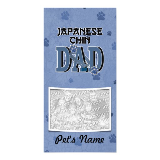 Japanese Chin DAD Photo Card
