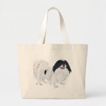 Japanese Chin Dog Canvas Bags