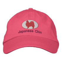 Japanese Chin Embroidered Hat (Pink) embroidered hats