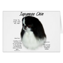 Japanese Chin History Design Greeting Cards