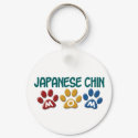JAPANESE CHIN Mom Paw Print 1 keychains by poochloverstuff JAPANESE CHIN Mom Paw Print 1 keychains