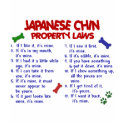 JAPANESE CHIN Property Laws 2 t-shirts