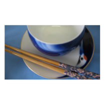 Japanese chopsticks and bowl business cards