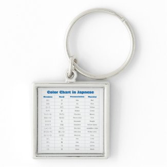 Japanese Color Chart Keychains