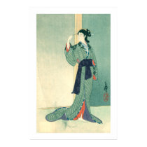 Japanese Courtesan (white) posters by akaJUSTIN Japanese Courtesan (white) posters