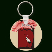 Japanese Crane Keychain