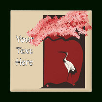 Japanese Crane Magnet