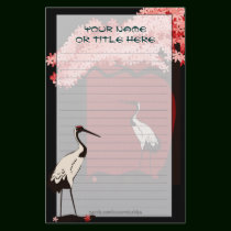 Japanese Crane Stationery
