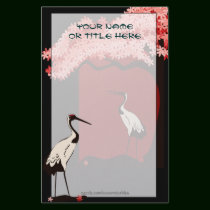 Japanese Crane Stationery