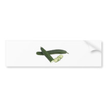 Japanese cucumber bumper sticker
