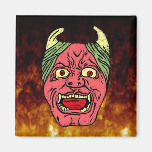 Japanese Devil's Head Magnet