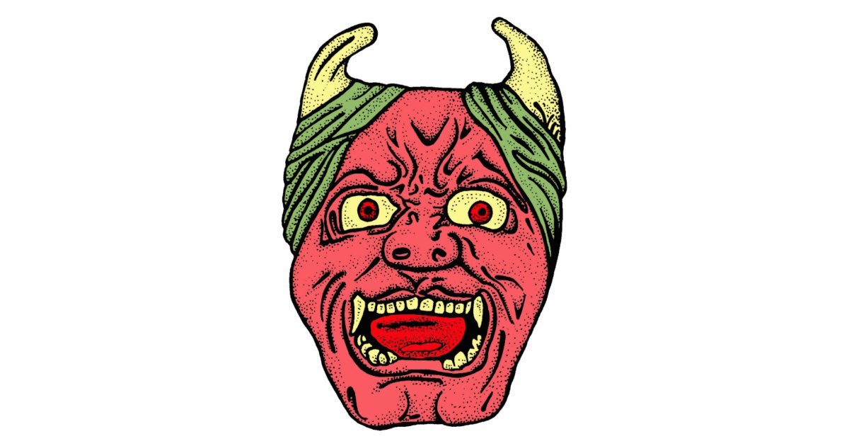 japanese-devil-s-head-photo-sculpture-zazzle