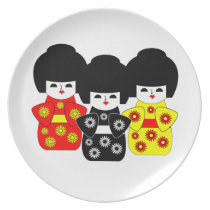 Japanese Dolls plates