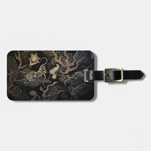 Japanese Dragons Luggage Tag Zazzle