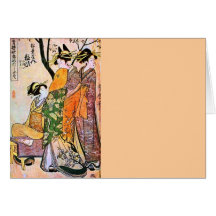 Japanese Engraving Three Geisha 1911 Cards