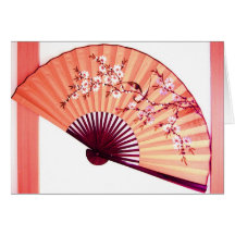 Japanese Fan Decoration- card