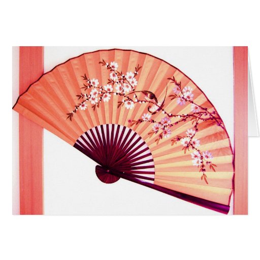 Japanese Fan Decoration- card