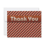 JAPANESE FAN PATTERN THANK YOU NOTES PERSONALIZED ANNOUNCEMENT