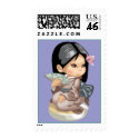 Japanese Fan stamp