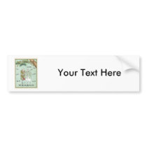 Japanese Farmers Vintage Japanese Silk Label Bumper Sticker