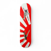 Japanese fighter planes with Flag skateboards
