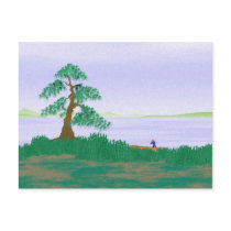 Japanese Fisherman 2 - Postcard