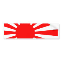 Japanese flag bumper stickers