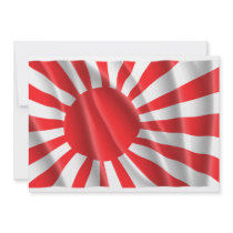 JAPANESE FLAG PERSONALIZED ANNOUNCEMENT