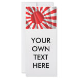 JAPANESE FLAG FULL COLOR RACK CARD