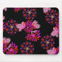 japanese floral design mousepads