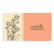 Japanese Floral Melon Business Card
