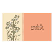Japanese Floral Melon Business Card