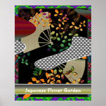 Japanese Flower Garden Posters