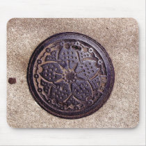 japanese flower utility covr mousepads