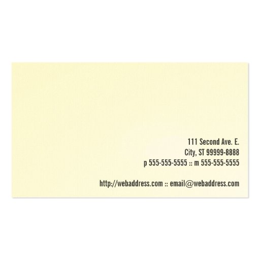 Japanese Garden Bamboo Gradient Business Card Templates (back side)
