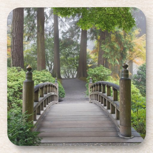 Japanese Garden Cork Coaster