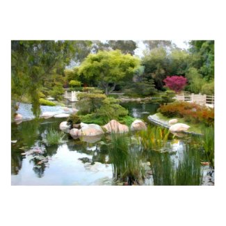 Japanese Garden Panorama 2 print