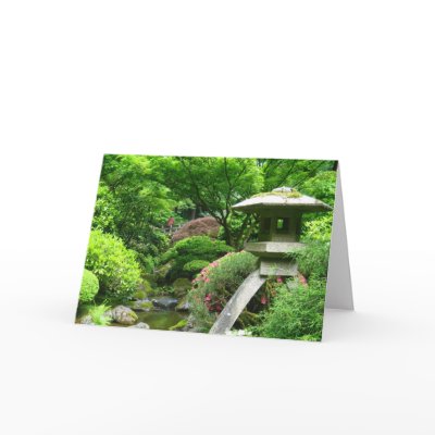 Japanese Garden Postcard by leidyg